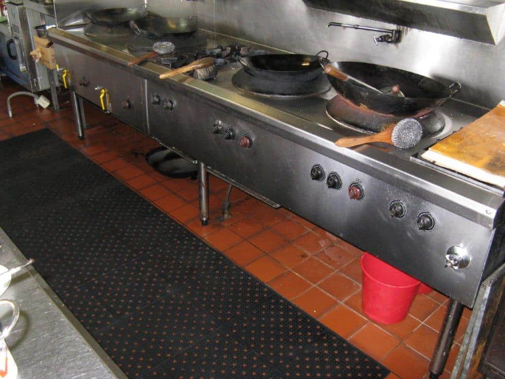 Holes in kitchen mats need special consideration.