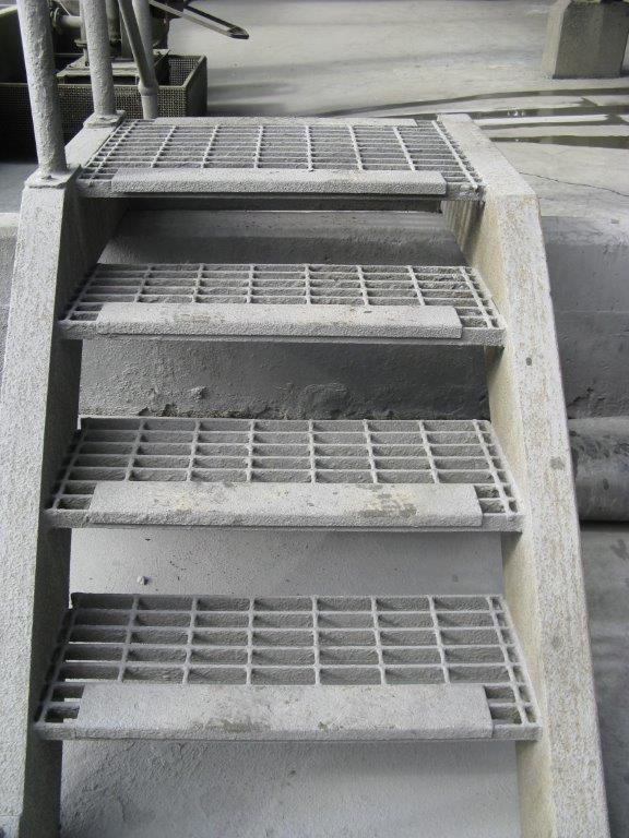 You lose your anti-slip properties when stair treads get clogged