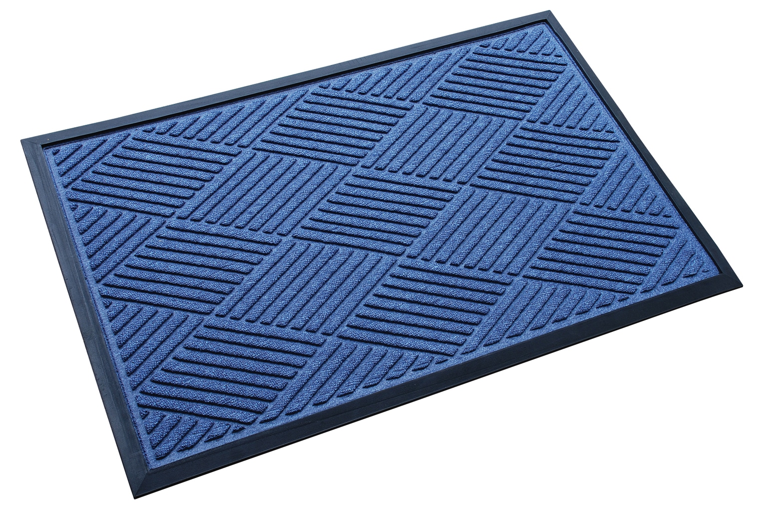 This Commercial door mat is manufactured with a rubber-reinforced herringbone profile to help prevent crushing of its unique dirt entrapment system, even in the highest traffic areas.