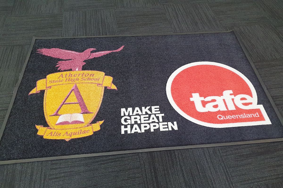 AMCO custom mat for Atherton State High School in conjunction with Tafe QLD