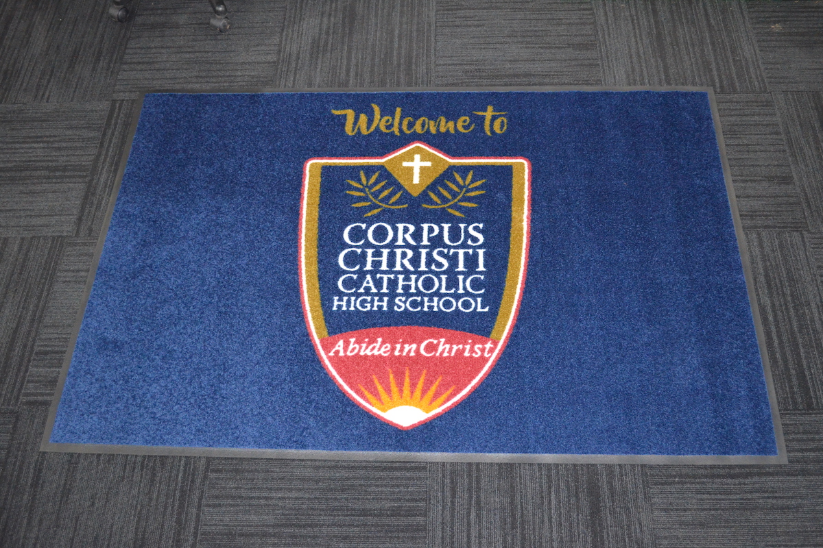 AMCO custom Entry Mat for Corpus Christi Catholic High School