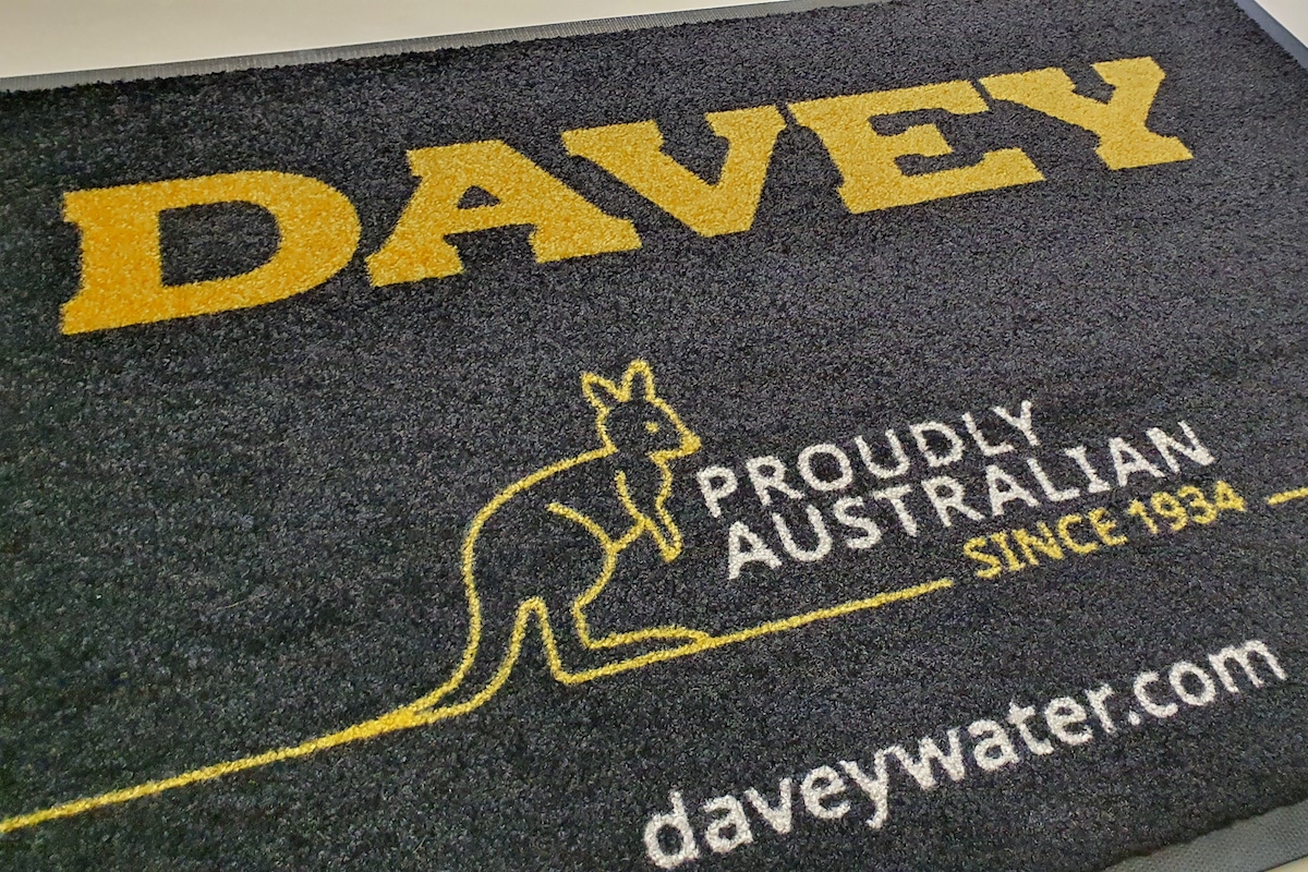 AMCO custom Entry Mat for Davey Water