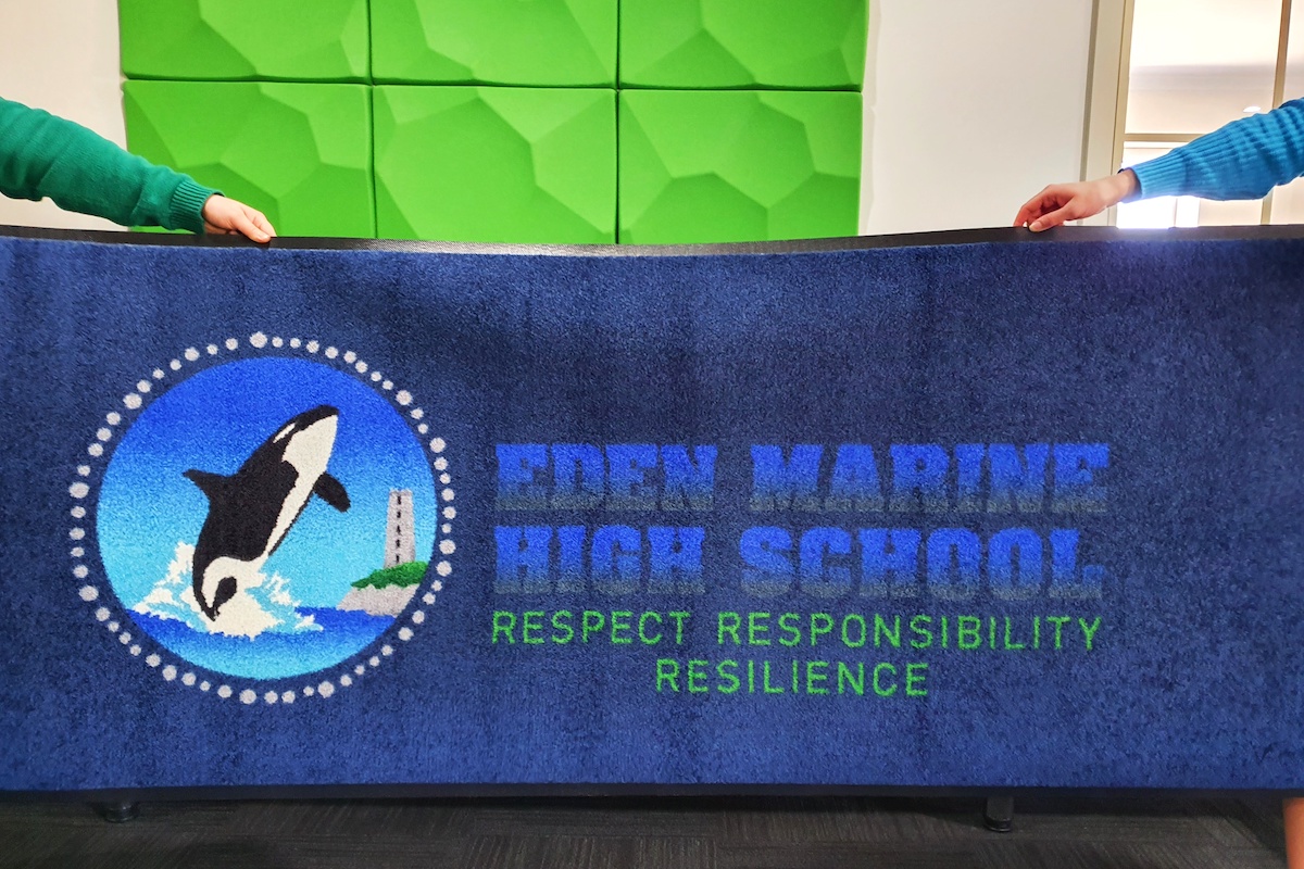AMCO custom Entry Mat for Eden Marine High School