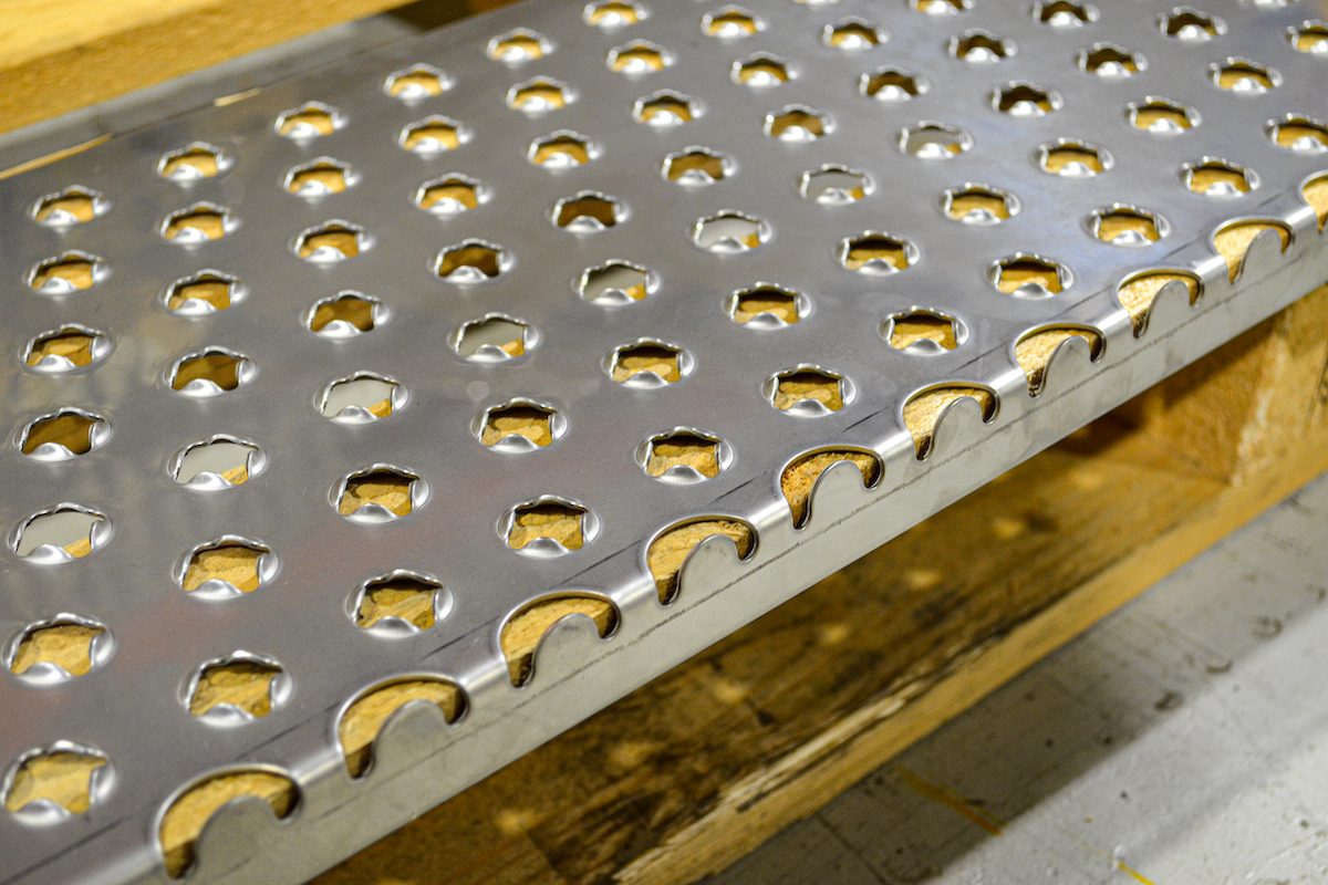 AMCO Lion Plate steel non-slip stair treads and nosings