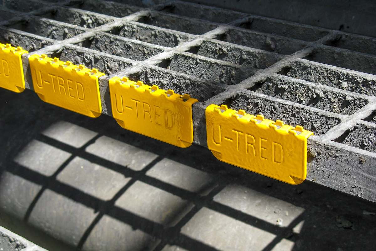 AMCO U-Tred Anti-Slip Grate Cleat close up