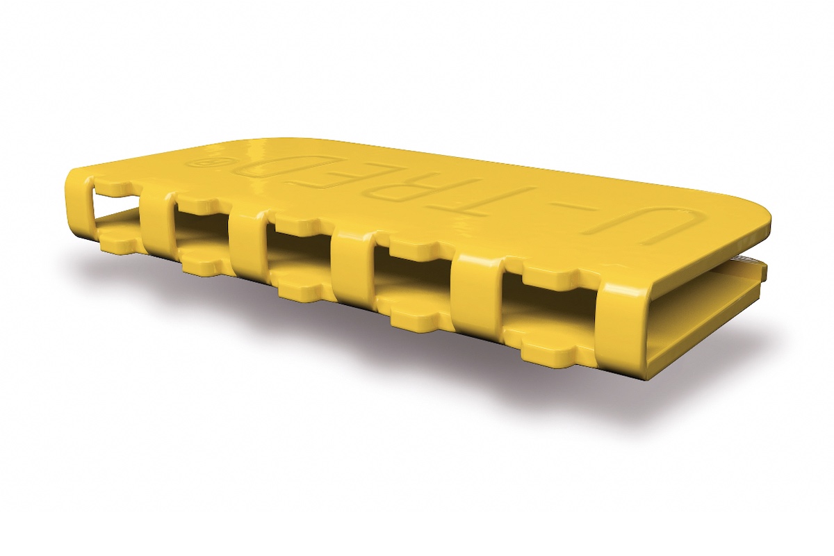 AMCO U-Tred anti-slip grate cleats close up