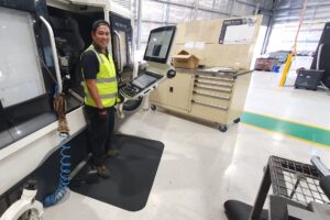 AMCO ESD Orthomaster mat in an industrial facility