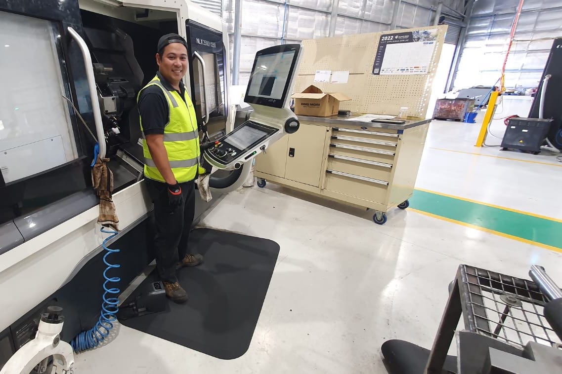 AMCO ESD Orthomaster mat in an industrial facility