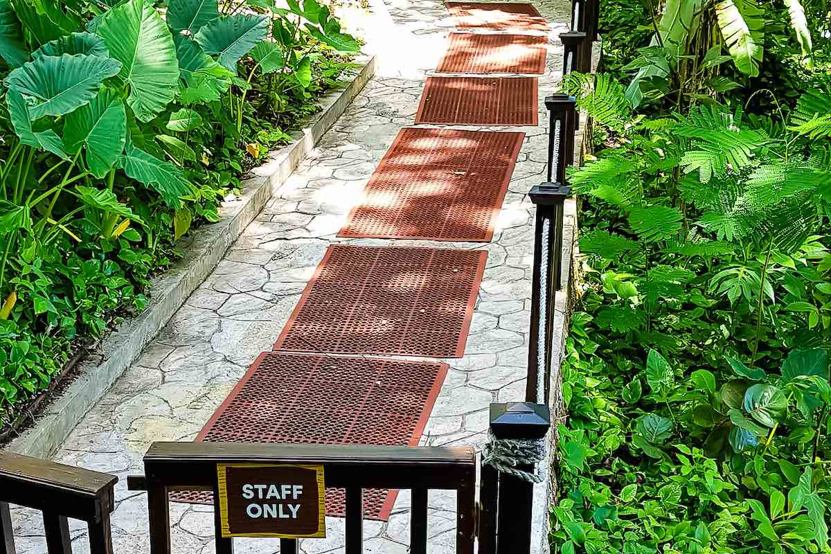 AMCO Industrial Mat in use to create a non-slip walkway