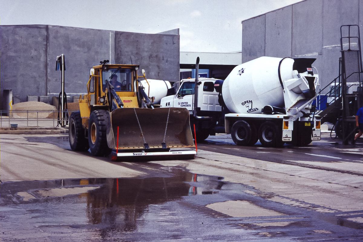 AMCO Sweepex Broom in use